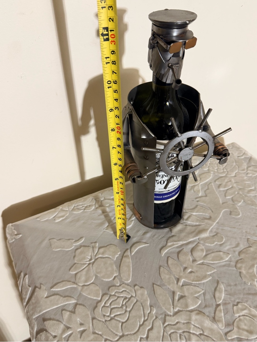 German Hinz&Kunst  Wine Bottle Holder - Black/Gunmetal Captain